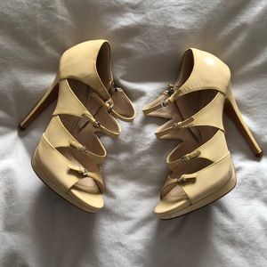 Casadei Nude patent leather high heels size 7